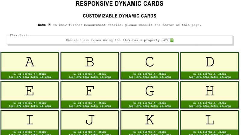 Responsive Dynamic Cards