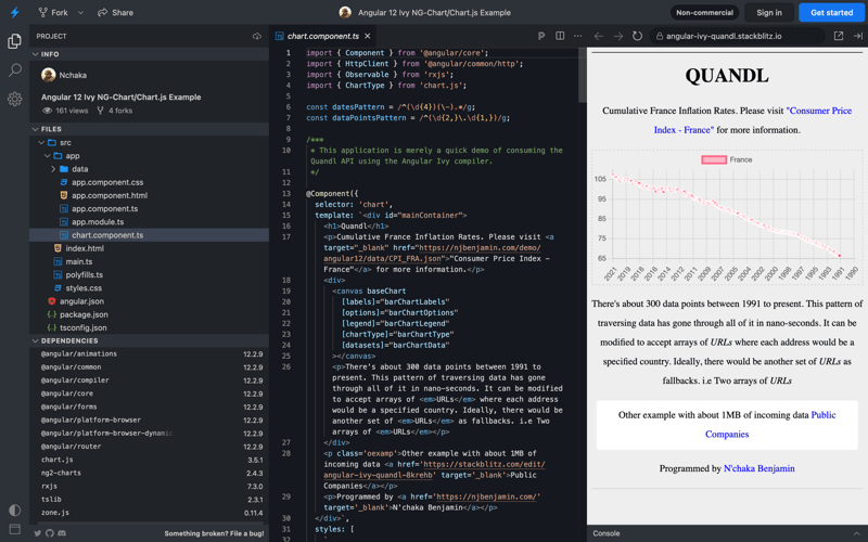 Angular 12 Lightning Fast Ivy Engine Stackblitz Example