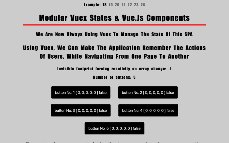 Modular Vuex states & Vue.js Components (without legacy support)