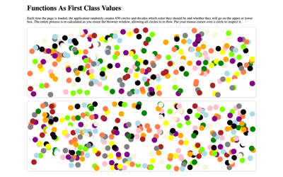 Functions as 1st Class Values