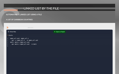 C Programming: Linked List (Automation) By The File