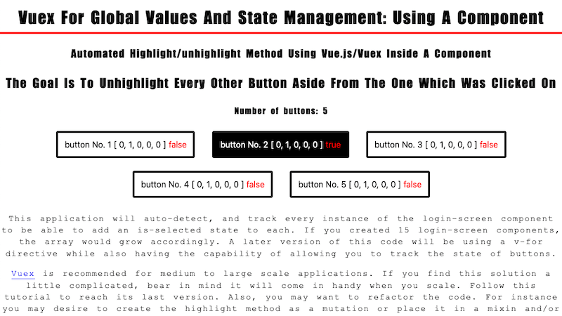 Vue.js/Vuex State Management Using a Component Class
